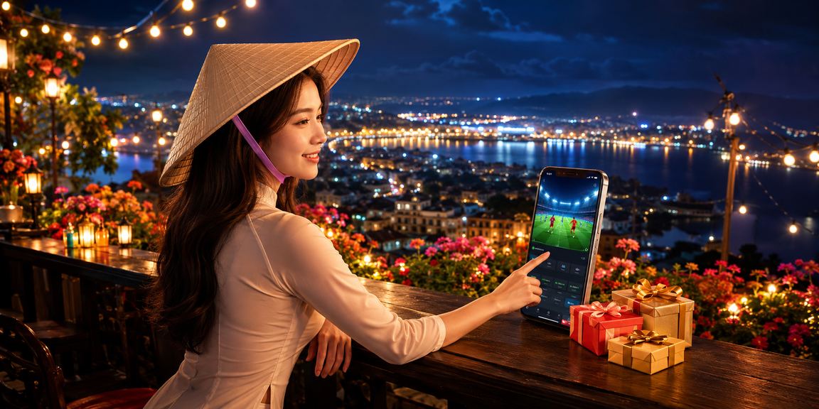 Người dùng Đà Lạt xem danh mục casino trên điện thoại trong khung cảnh Việt Nam