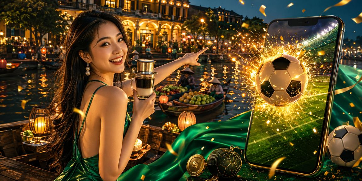 Người dùng Hồ Chí Minh đọc phân tích casino trên điện thoại tại quán cà phê